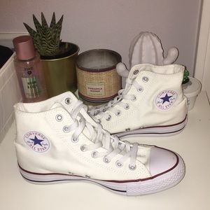 Converse High-Top White Sneakers - Size 9 - NWOT
